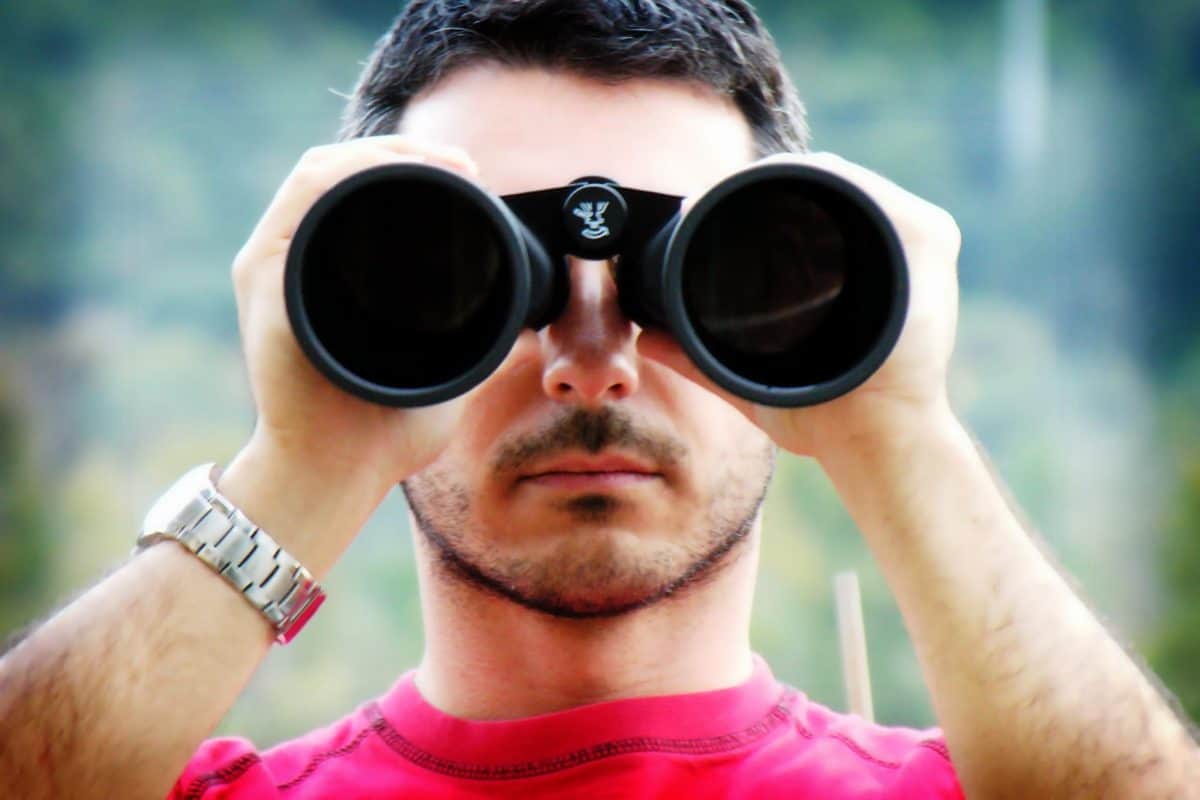 Binoculars Man